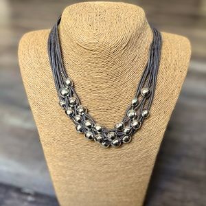 St. Thomas Silver Statement Necklace
